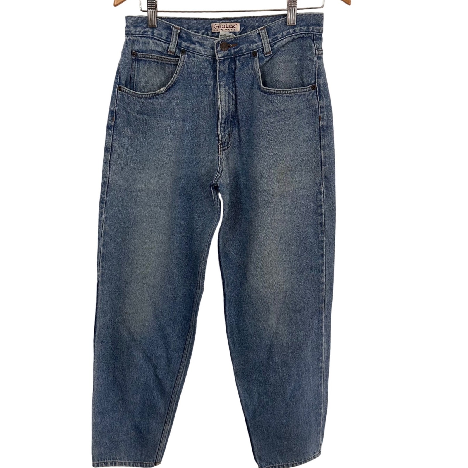 Greatland Trading Company Mens Vintage 32x32 Straight Leg Blue Jeans Cotton 90's